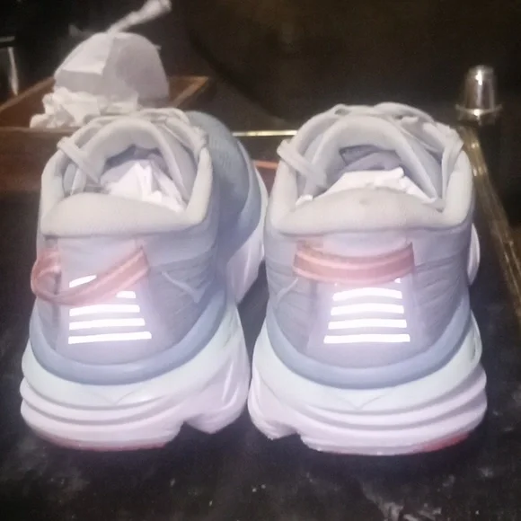 Hoka One One Bondi 7 Shoes Blue Fog Running Walking Athletic Gym Womens Size 8.5 - Picture 3 of 6